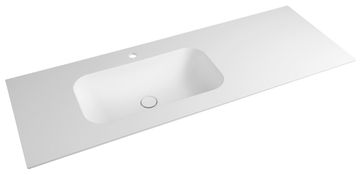 SAPHO ARUBA umivaonik od Rockstonea, 130x51,5cm, lijevi, bijeli mat završetak