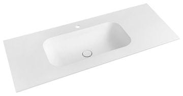 SAPHO TREOS Umivaonik 111,6x51,3 cm, Rockstone, Mat Bijela
