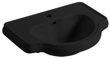KERASAN RETRO Ugrađena Keramička Umyvalna Jedinica, 62x45,5cm, Mat Crna