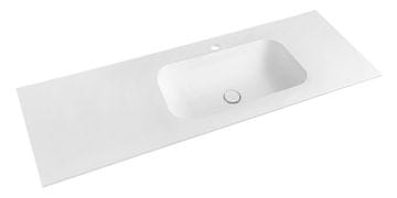 SAPHO TREOS Pravo Umyvadlo 131,6x51,3 cm bijelo mat, Solid Surface, visoka kvaliteta