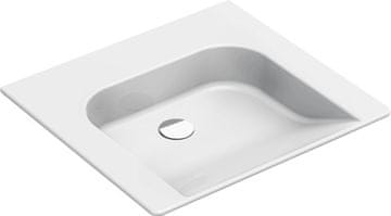 Gsi GSI COMMUNITY keramički umivaonik 60x55cm, bijela ExtraGlaze, bez otvora i preljeva