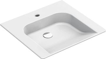 Gsi GSI COMMUNITY keramički umivaonik 60x55 cm, bijeli ExtraGlaze antibakterijski