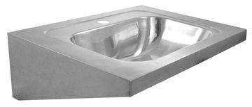 Nofer Nofer Zidni Umivaonik 610x210x460 mm, Mat Nehrđajući Čelik