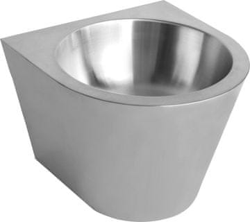 Nofer Zidni umivaonik bez otvora za slavinu 360x270x360 mm, mat nehrđajući čelik