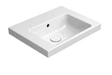 Gsi GSI NORM Keramički Umyvadlo 50x40cm ExtraGlaze Bijeli Bez Otvora