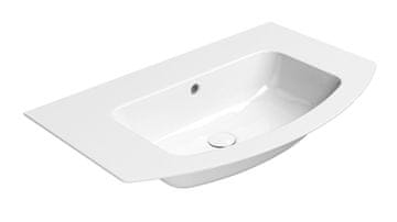 Gsi GSI PURA Keramički Umivaonik Slim Ovalni 82x49cm Bez Otvora, ExtraGlaze Bijela