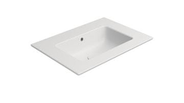 Gsi PURA Slim Zidni Keramički Umivaonik 62x46cm, Bijeli Mat, Bez Otvora