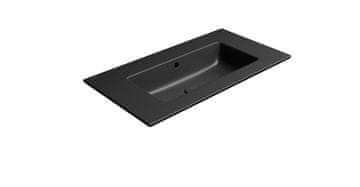 Gsi PURA keramički umivaonik Slim 82x46 cm, bez otvora, crna mat