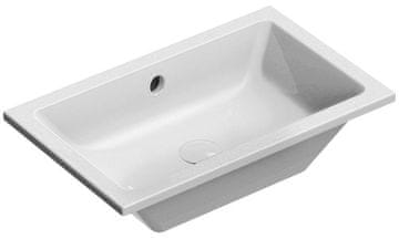 Gsi KUBE X Keramički umivaonik ispod ploče 60x37 cm, bijela ExtraGlaze Antibakterijska glazura