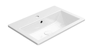 Gsi GSI KUBE X keramički ugradbeni umivaonik 58x40cm, bijeli ExtraGlaze antibakterijski