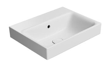 Gsi NUBES Keramički Umivaonik 50x40cm Bijeli Mat Bez Otvora