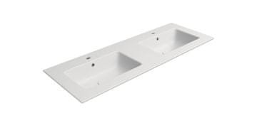 Gsi GSI PURA keramički dvostruki umivaonik Slim 122x46cm mat bijelo