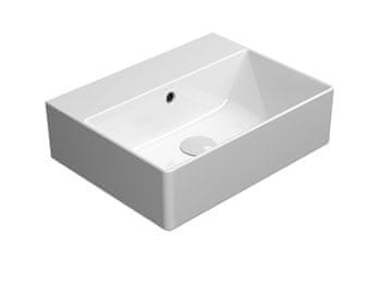 Gsi KUBE X keramički umivaonik 45x35cm, bijeli ExtraGlaze bez otvora