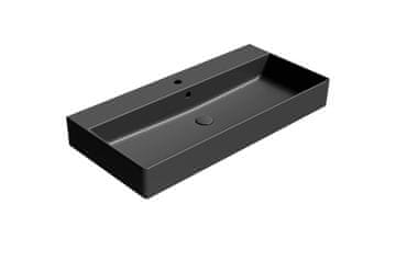 Gsi KUBE X crni mat keramički umivaonik 100x47 cm