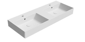 Gsi Dvojumivaonik KUBE X 120x47 cm, Bijela Mat Keramika