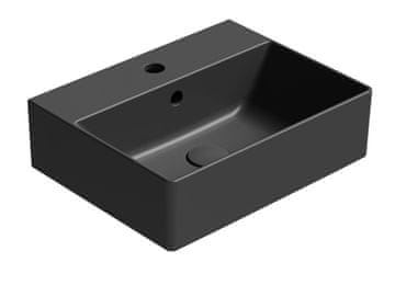 Gsi Keramički umivaonik KUBE X 45x35 cm, mat crna