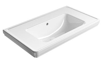 Gsi GSI CLASSIC Keramički Umyvadlo 90x50cm, Bez Otvora, Bijela ExtraGlaze
