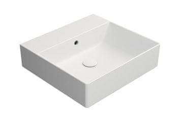 Gsi GSI KUBE X Color Keramički Umivaonik 50x47cm, Bijela Mat, Bez Otvora