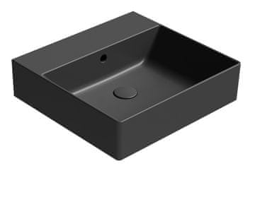 Gsi GSI KUBE X Crno Mat Keramički Umivaonik 50x47cm Bez Otvora
