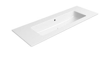 Gsi GSI PURA keramički umivaonik Slim 122x46cm, Antibakterijski, Bijela ExtraGlaze
