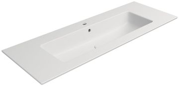 Gsi PURA Slim Keramički Umivaonik 122x46cm, Bijela Mat