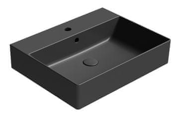 Gsi KUBE X Keramički Umivaonik 60x47cm, Crna Mat Po Završnoj Obradi