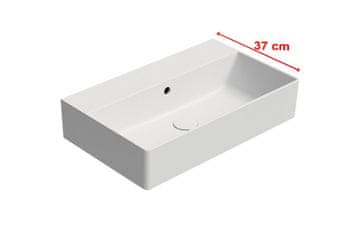 Gsi GSI KUBE X keramički umivaonik 60x37 cm, bijela mat, bez otvora