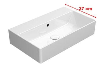 Gsi GSI KUBE X Keramički Umivaonik 60x37cm Bijeli ExtraGlaze Bez Otvora