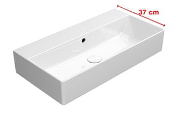 Gsi KUBE X keramički umivaonik 70x37 cm, ExtraGlaze bez otvora, bijela boja