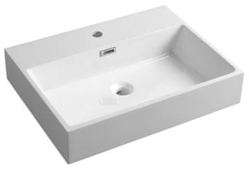 SAPHO AQUATIC Umivaonik, Lijevani Mramor, 60x46cm, Bijela