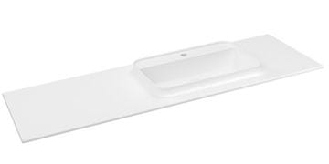 SAPHO SAPHO BRAHEA umivaonik, 147x51cm, rockstone, desno, bijela mat završna obrada