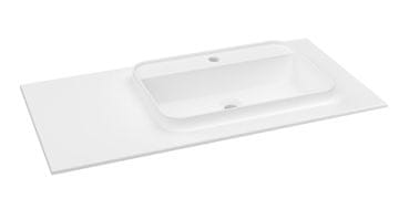 SAPHO SAPHO BRAHEA Ugradbeni Umivaonik 101x51,5 cm, Desni, Mat Bijeli