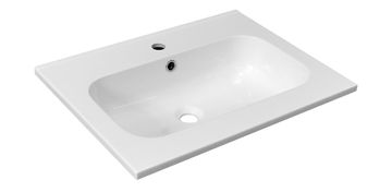 SAPHO SIDRA umivaonik, lijevani mramor, bijeli, 61x46 cm