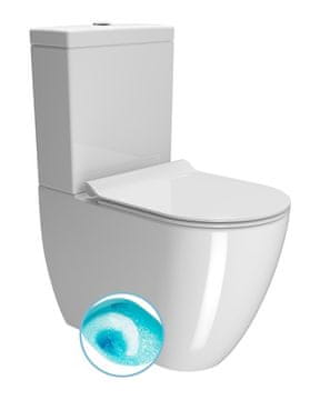Gsi GSI PURA WC Kombi Swirlflush, bijela ExtraGlaze, donji/stražnji izlaz, 36x83x63 cm