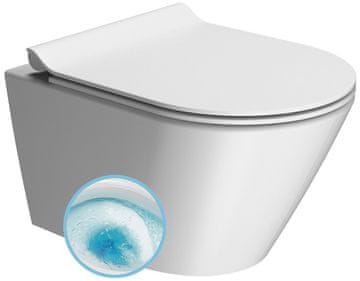 Gsi Visoka Kvaliteta Závěsná WC Školjka KUBE X, 36x50cm, Bijela dual-mat s GeniusFlushom