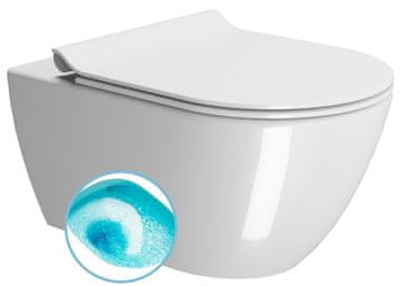 Gsi PURA Zidna WC Školjka Swirlflush 36x55cm, Bijela ExtraGlaze