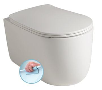 KERASAN NOLITA Viseća WC školjka, Rimless, 35x55 cm, bijela keramika