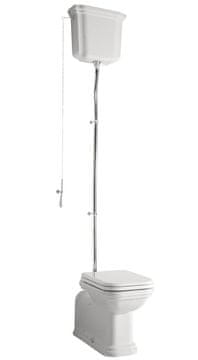 KERASAN WALDORF WC set s spremnikom, bijela-krom, donji/stražnji odvod, retro stil