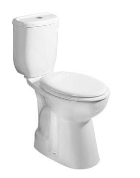 Creavit WC školjka CREAVIT s povećanim sjedalom, bijela, dno odvod, 38,5x91,1x67,2