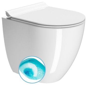 Gsi PURA WC Stojeća Misa Swirlflush 36x50cm, Donji/Zadnji Odljev, EkstraGlaze Bijela