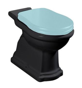 KERASAN KERASAN RETRO WC Kombi Crna Mat, 38,5x72cm, Donji Odljev