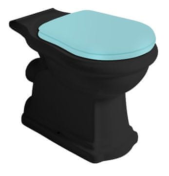 KERASAN Retro WC Kombinirana Misa 38,5x72cm, Stražnji Odljev, Crna Mat
