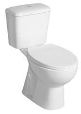 AQUALINE AQUALINE Keramički WC Kombinirani, Dvojni Taster 3/6L, Donji Odvod, Bijeli