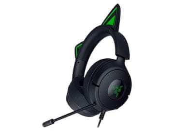 Razer Kraken Kitty V3 X gejmerske slušalice, HyperClear, 3,5 mm, crne (RZ04-05350200-R3M1)