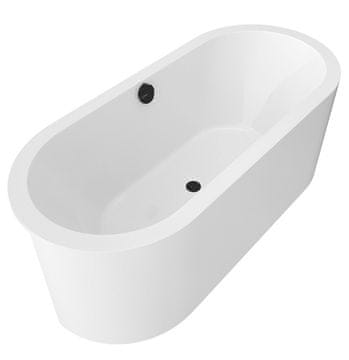 POLYSAN VIVA C MONOLITH Ovalna Samostojeća Kada 170x75x60cm, Bijela Akrilna
