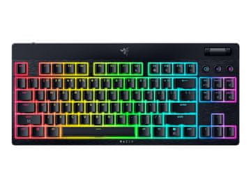 Razer Mehanička tipkovnica BlackWidow V4, niskoprofilna, žuti prekidači, RGB (RZ03-05450100-R3M1)