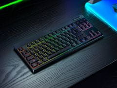 Razer Mehanička tipkovnica BlackWidow V4, niskoprofilna, zeleni prekidači, RGB (RZ03-05450500-R3M1)