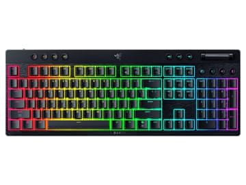 Razer Mehanička tipkovnica BlackWidow V4, niskoprofilna, zeleni prekidači, RGB (RZ03-05270100-R3M1)