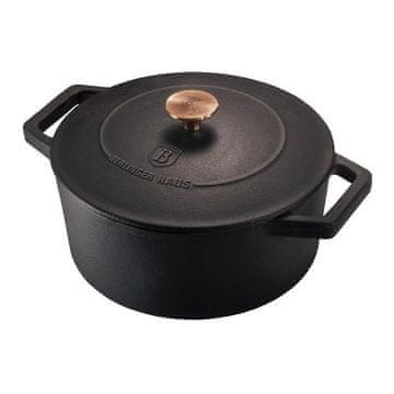 Berlingerhaus Tava BH-6491 lijevano željezo s poklopcem 20 cm kolekcija Black Rose