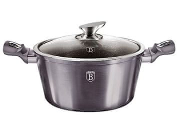 Berlingerhaus Lonac s poklopcem i mramornom površinom BH-6892 20 cm Carbon PRO Line